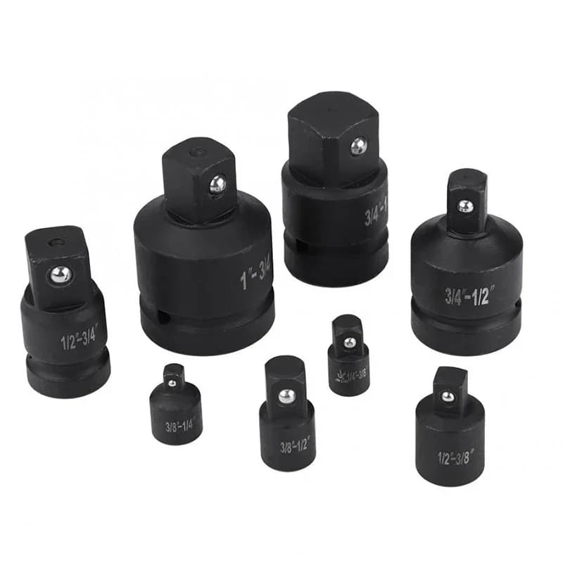 Kit 8 Adaptadores Soquetes Redutor Impacto 1/2 1/4 3/8 3/4 1 Polegada