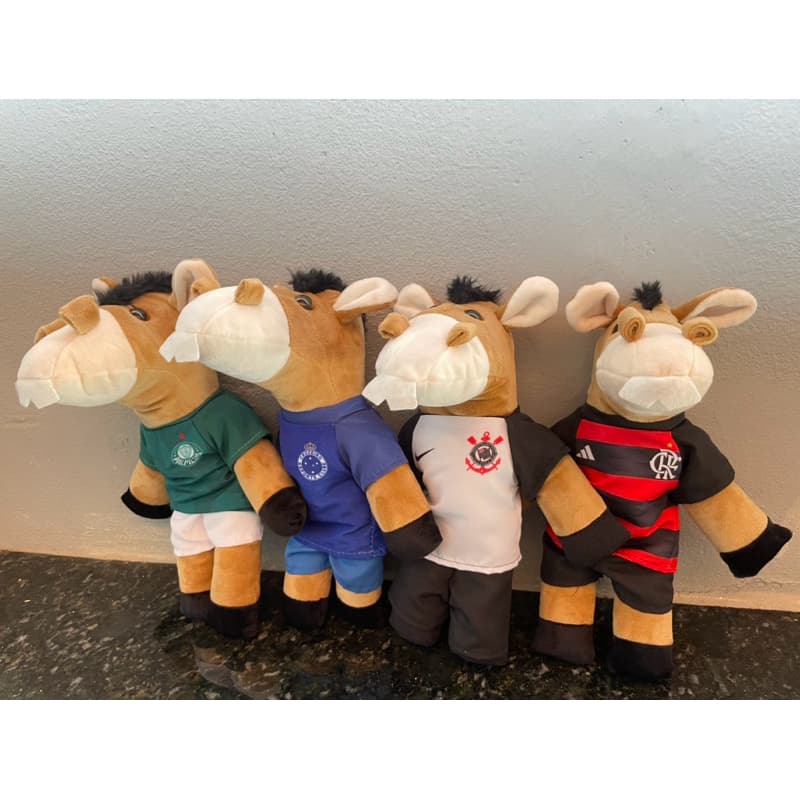 Mascotes de Times de Futebol em Pelúcia - Cavalinho Futebol Brasilero ENVIO IMEDIATO