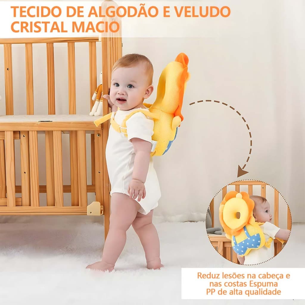 Capacete Bebê Seguro Leve Antimpacto - Proteção Cabeça Infantil INMETRO | Ajustável 6 Meses a 2 Anos
