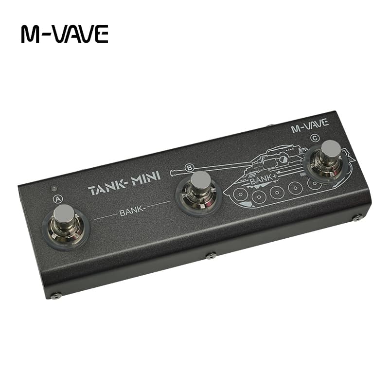M-VAVE Tank Mini Efeitos Pedal de Baixo de Guitarra Suporte IR e OTG Gravação Integrada Amp/Mod/Cab/Delay/FX e Reverb