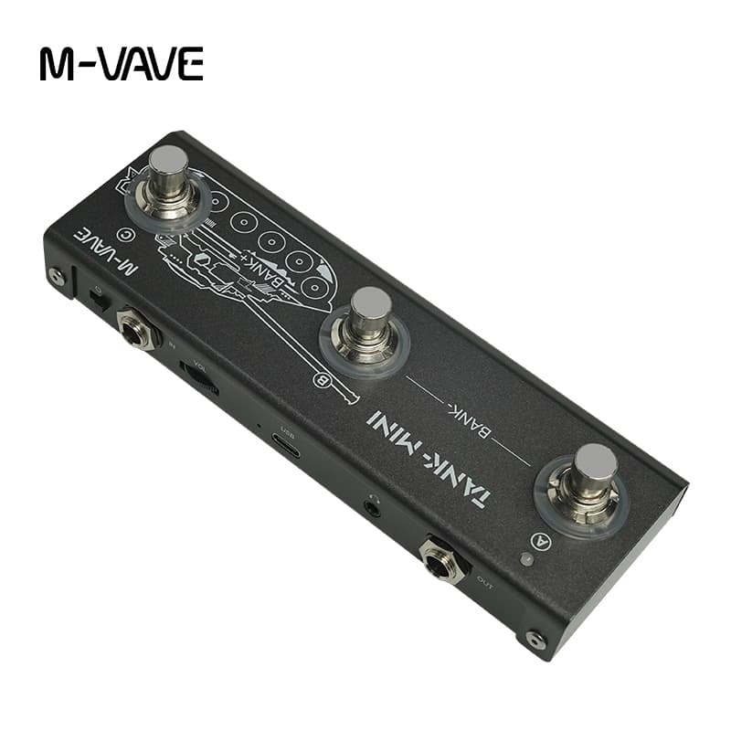 M-VAVE TANK MINI Pedal Multi-Efeitos para Guitarra Eléctrica e Baixo Suporta Predefinições de Tom Caraterísticas de