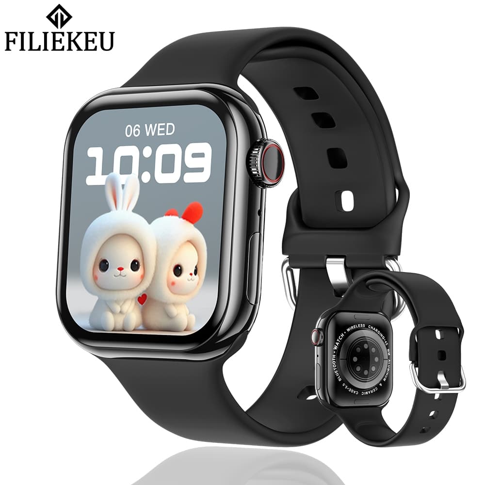 FILIEKEU relógio smartchwatch 3ATM à prova d'água strava bluetooth chamada relógio NFC inteligente