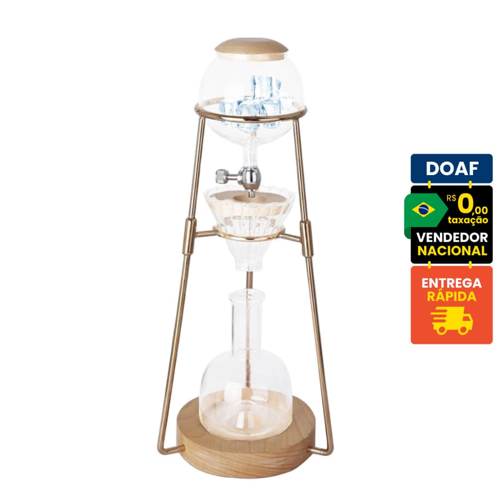 Cafeteira por Gotejamento - Passador de Café Gelado - Cold Brew (Drip Tower)