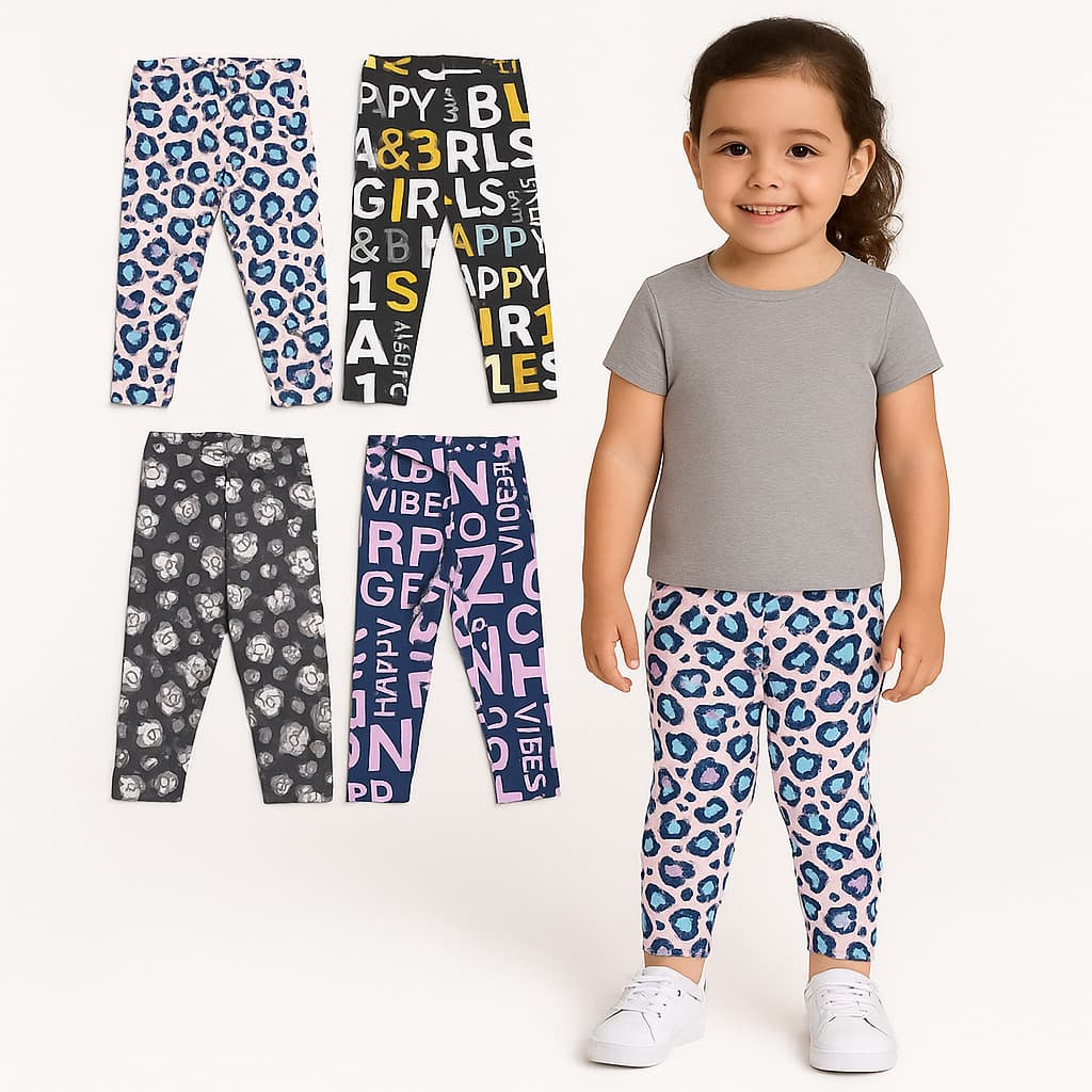Kit com 4 Calça Legging da Marca ELIAN Franelada