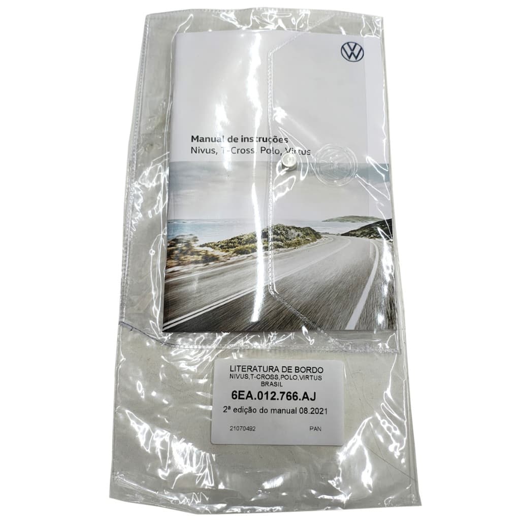 Manual de Instruções Rápido 2ª Edição 2021 Nivus Polo T-Cross Virtus 6EA012766AJ 6EA012766AH