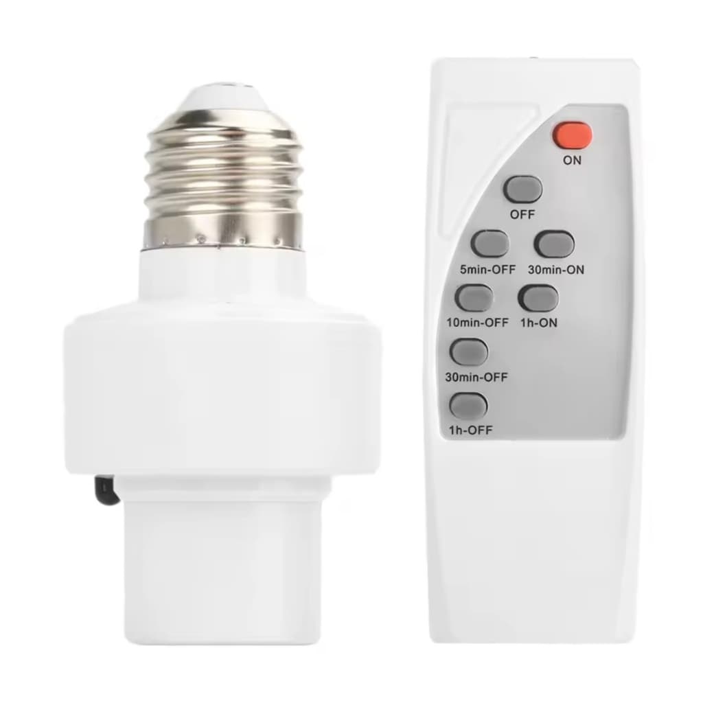 Soquete e27 com Controle Infravermelho Inteligente Sem Fio 110v-220v Bocal Interruptor para Lâmpada