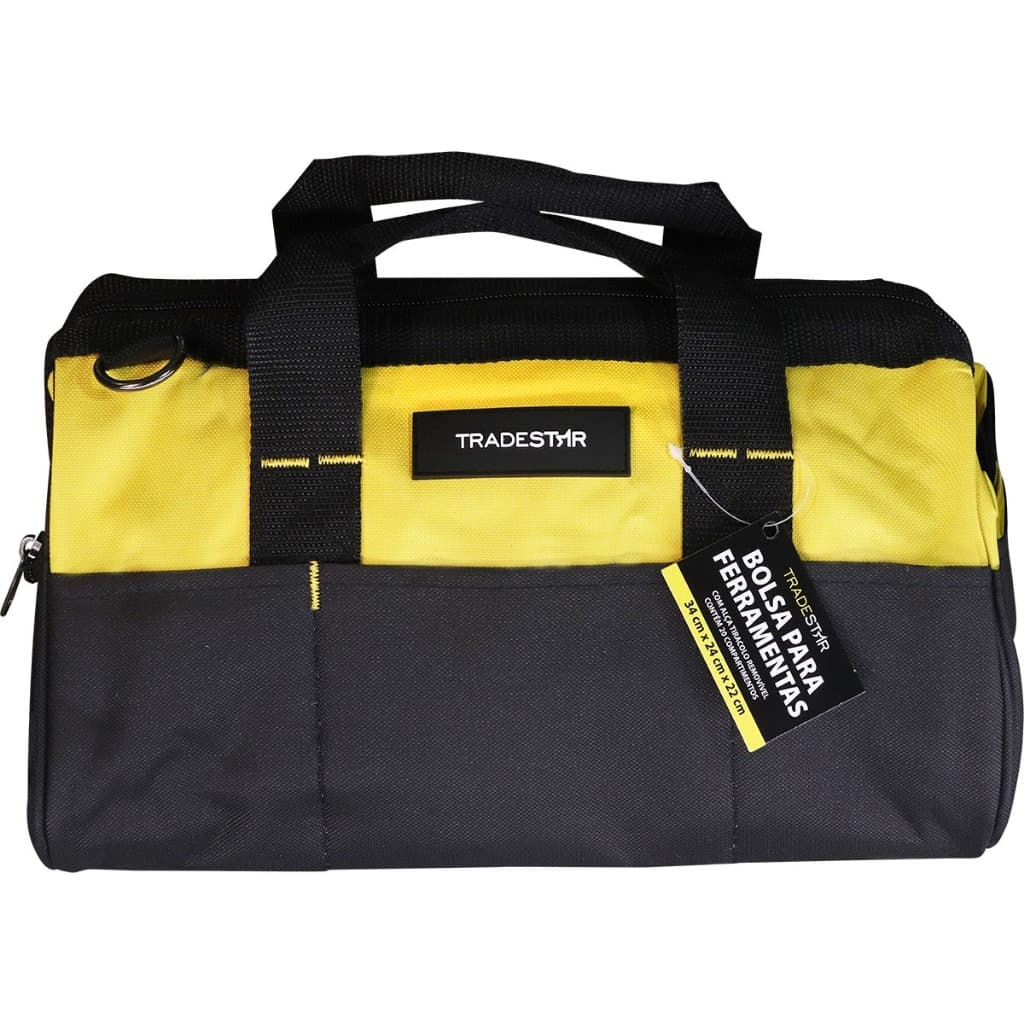 Bolsa Ferramentas Lona Manutenção Mecanica 600 20 Divisória E Alça 34X24X22Cm - Tradestar