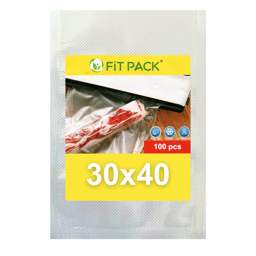 100 Sacos Plástico Gofrado 30x40cm Embalagem Ranhuras P/ Seladora A Vácuo - W3040