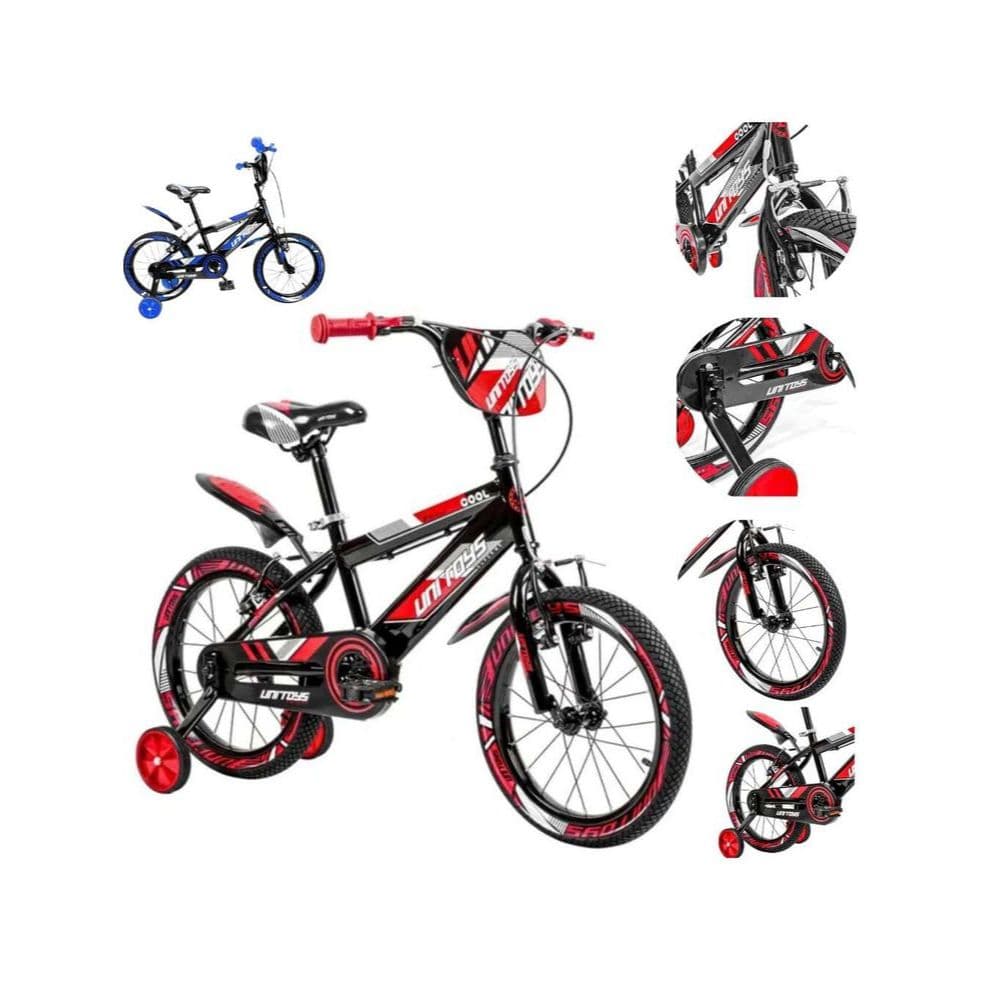 Bicicleta Infantil Aro 16 – Pro Aventura com Rodinhas | Cor Vermelha
