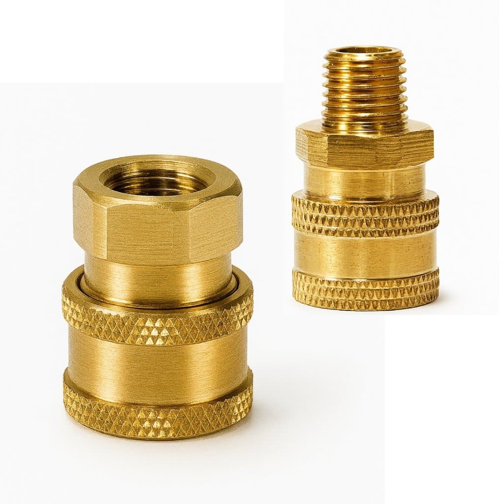 Engate Rápido Latão Para Água 1/4" Para Snow Foam/Lavadora/Shampoozeira/Gatilho