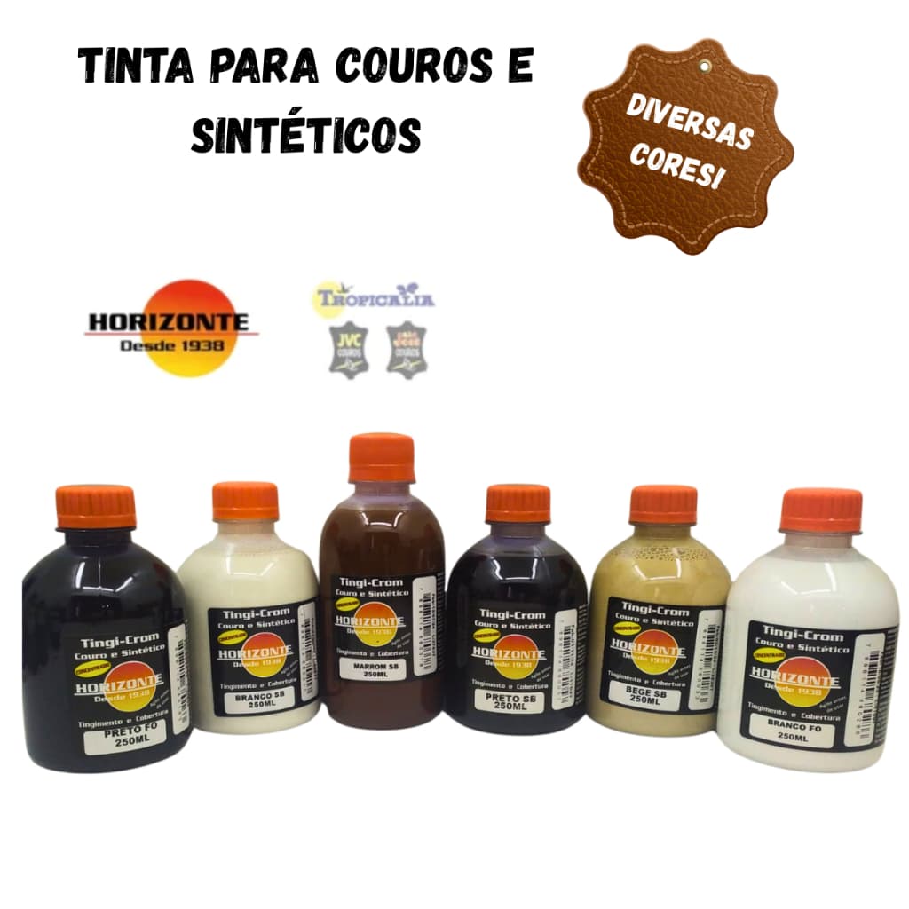 Tinta Tingi crom Horizonte couros e sintéticos 250ml