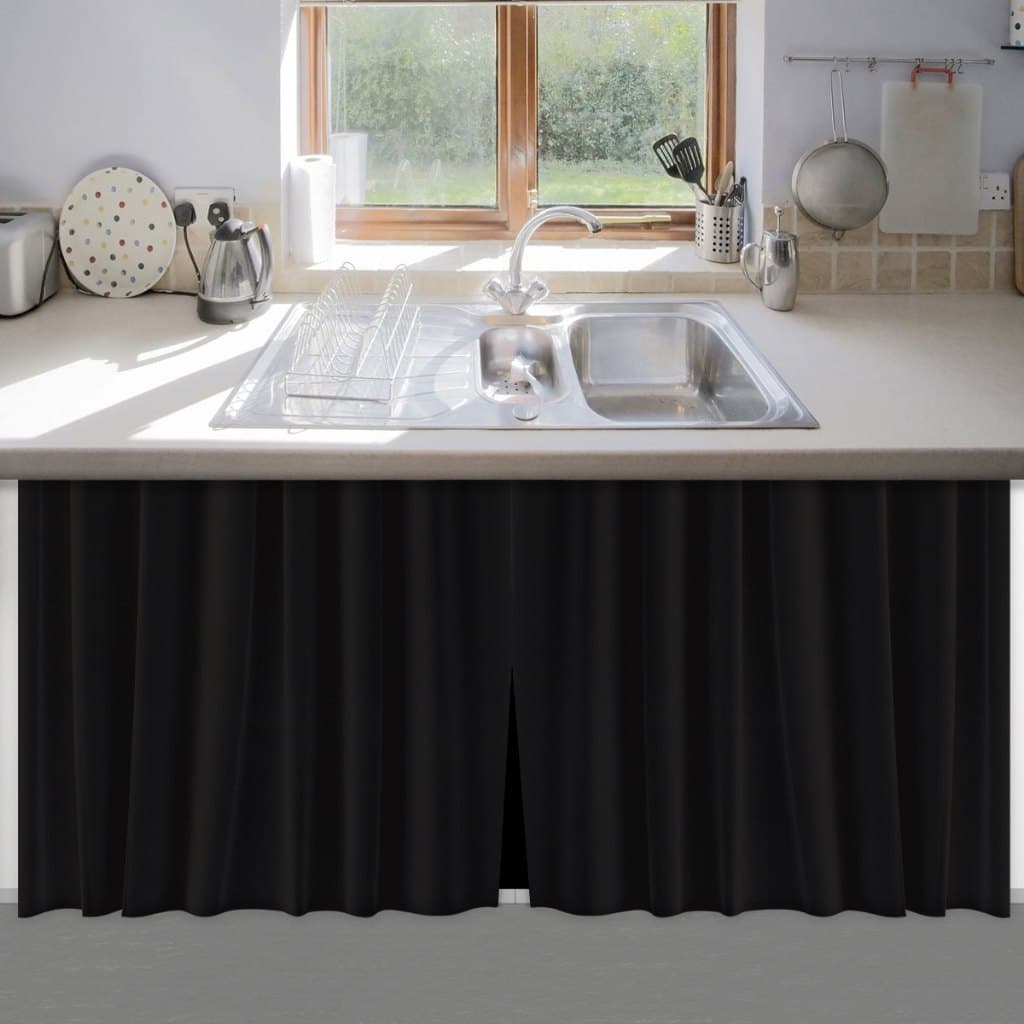 Cortina de Pia 100% PVC Antimofo – Tamanho 138x80 – Proteção e Estilo para Sua Cozinha