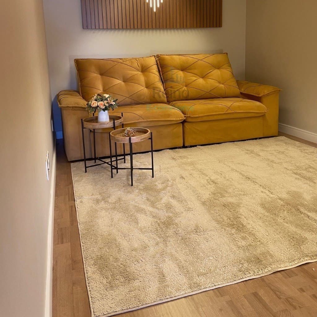 Tapete pelo baixo para Sala Quarto Clinica 250x200 / 2,0x2,5 Confortavel Moderno e Estiloso