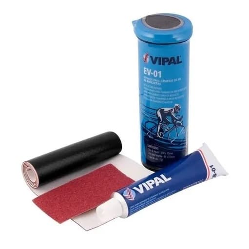 Kit Estojo Remendo Reparo Bike Bicileta Moto Câmara De Ar Bicicleta Selante Vipal EV-01 Original