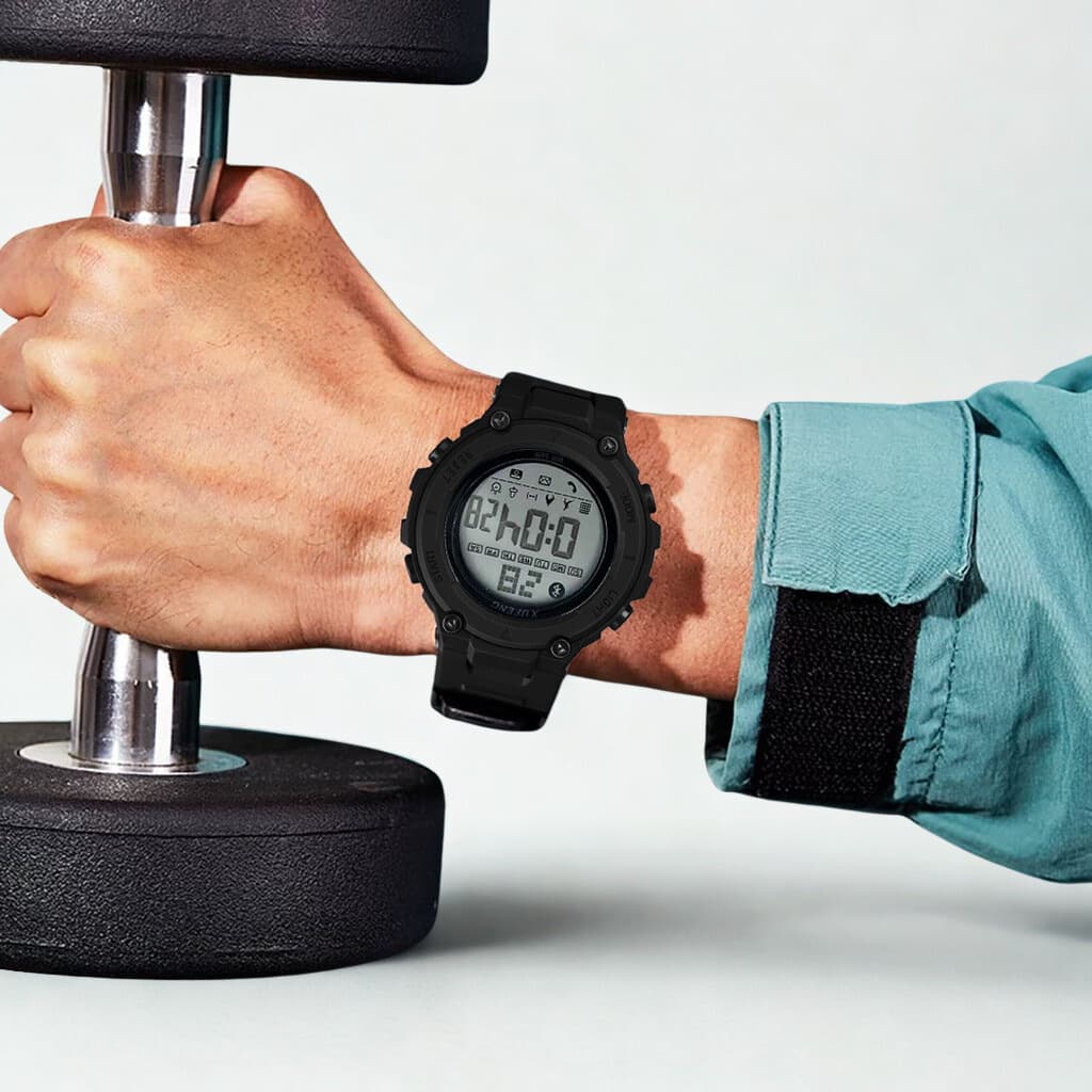 Relogio Digital com Cronometro e a Prova d'agua com Pulseira Ultra Resistente Para academia e Surf