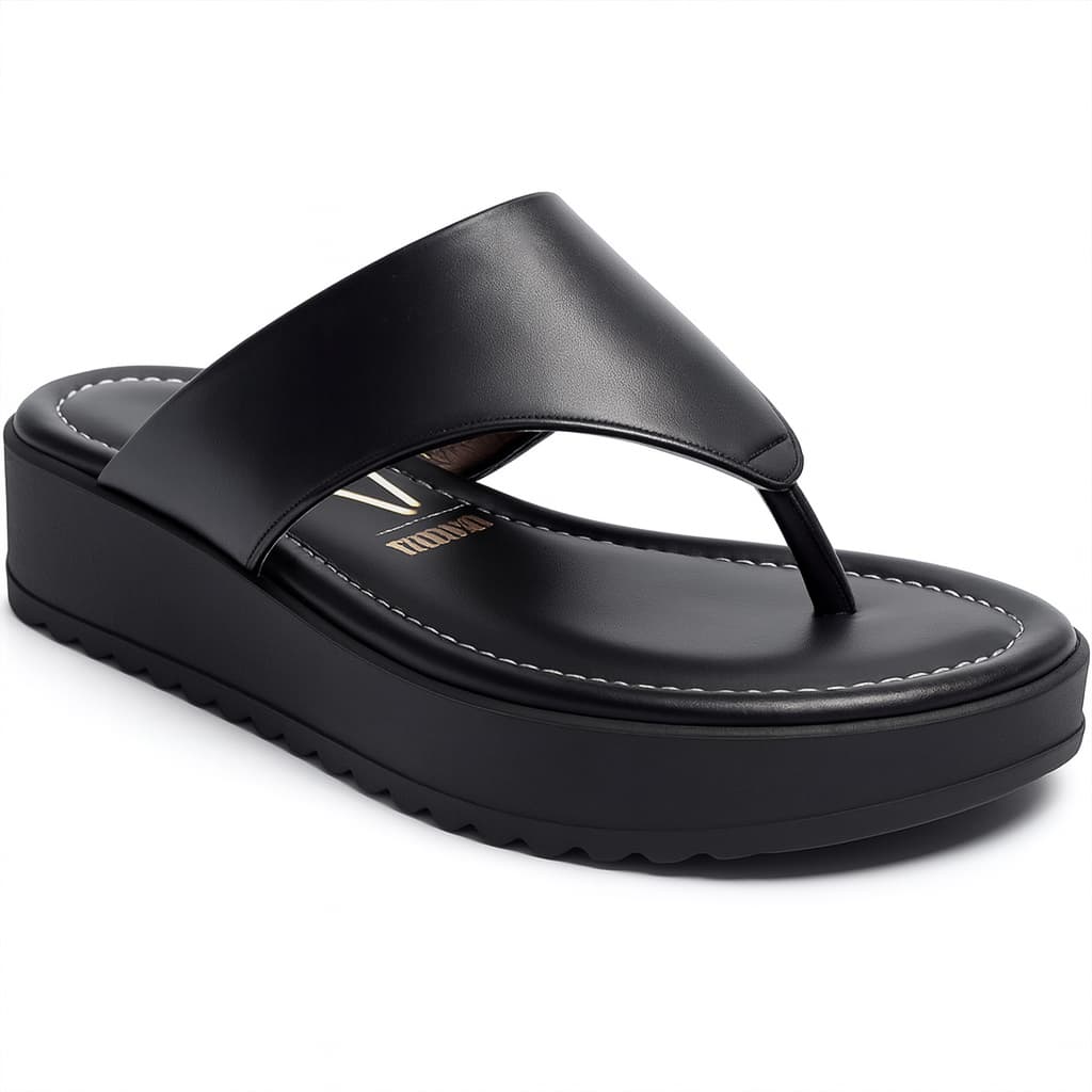 Tamanco Vizzano Feminino Plataforma Flat 6492-319 Acolchoado Preto