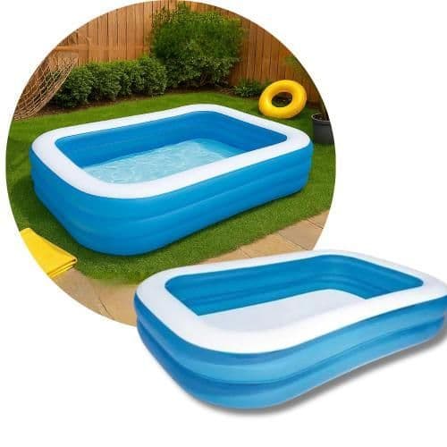Piscina Inflável Retangular com Capacidade de 778 Litros