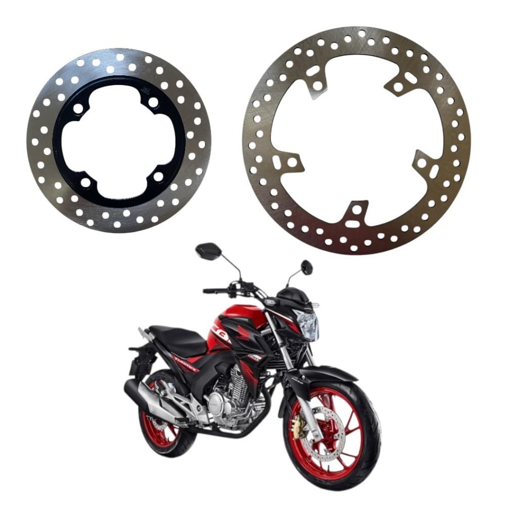 DISCOS DE FREIO CB TWISTER 250F 2016 A 2022 DIANTEIRO E TRASEIRO