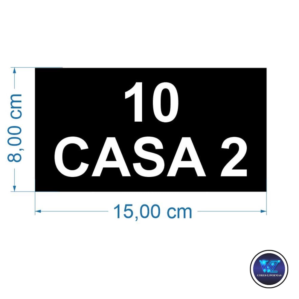 Numero de casa, número residencial, placa 15x8cm personalizada, número para residência