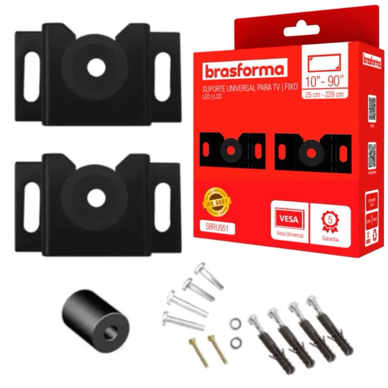 Suporte Fixo Universal Para TV 10" - 90" 25cm - 228cm
