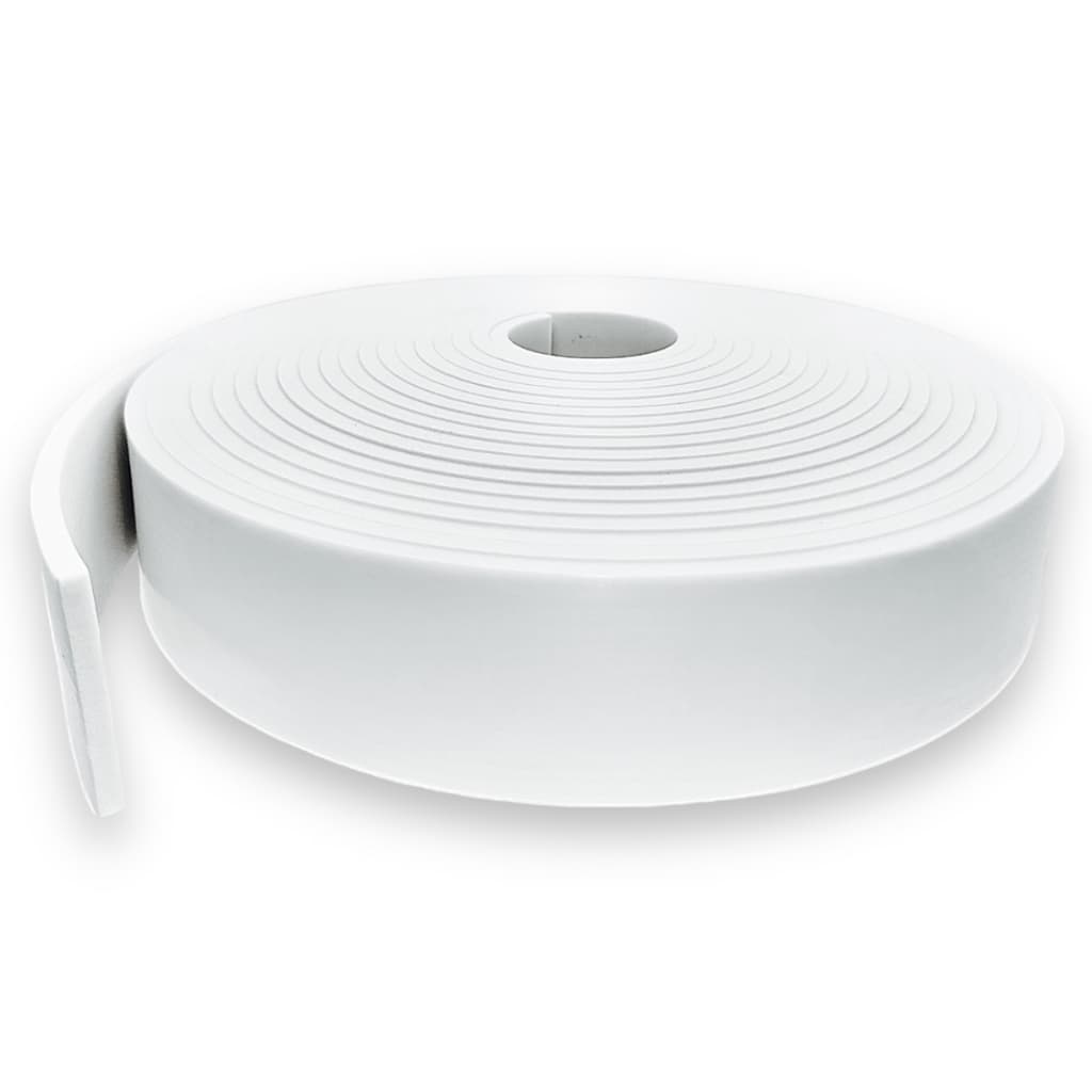 Fita de EVA Branco 5cm X 5mm Com Adesivo Acrílico 1 Lado