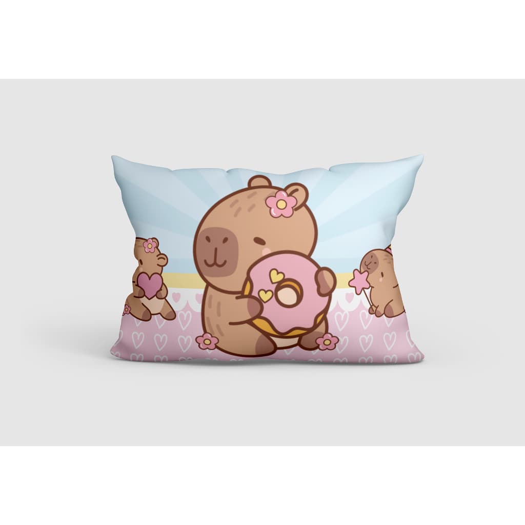 FRONHA CAPA PARA TRAVESSEIRO INFANTIL CAPIVARA AVULSO - TAMANHO 70X50