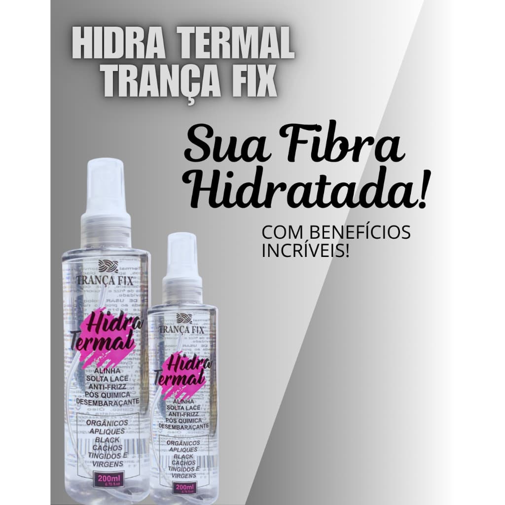 HIDRATA TERMAL, ALINHA SEUS FIOS E CUIDA DE TODOS OS TIPOS DE FIBRAS E CABELOS NATURAIS!