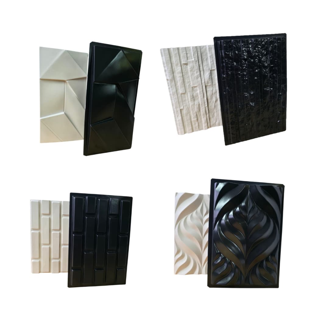 4 Formas 3D Para Gesso Molde 3D Para Gesso Placa 3D Para Gesso e Cimento 1 mm