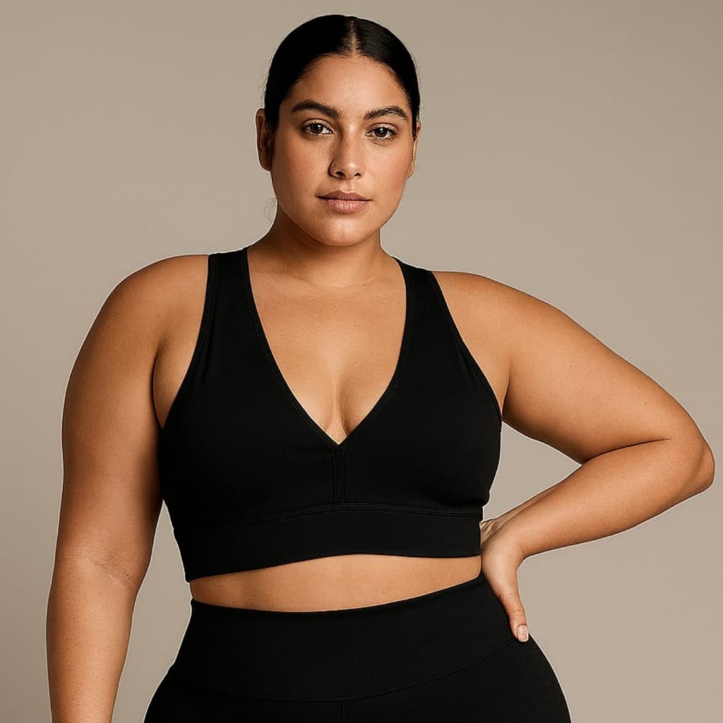 Top Academia Plus Size Suplex Top Plus Size Cropped com Bojo