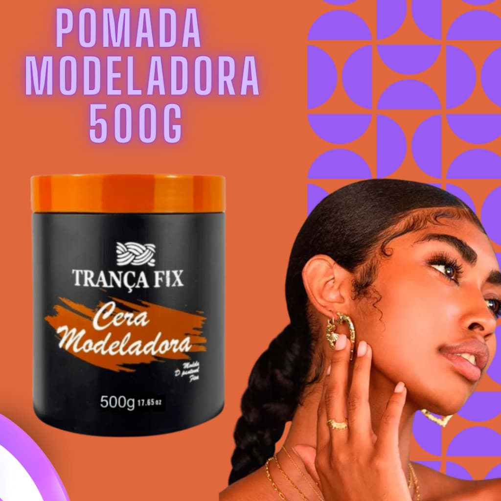 Cera Modeladora Trança Fix 500g 4.8 Avaliação 4.8 de 5. 86 opiniões. (86)