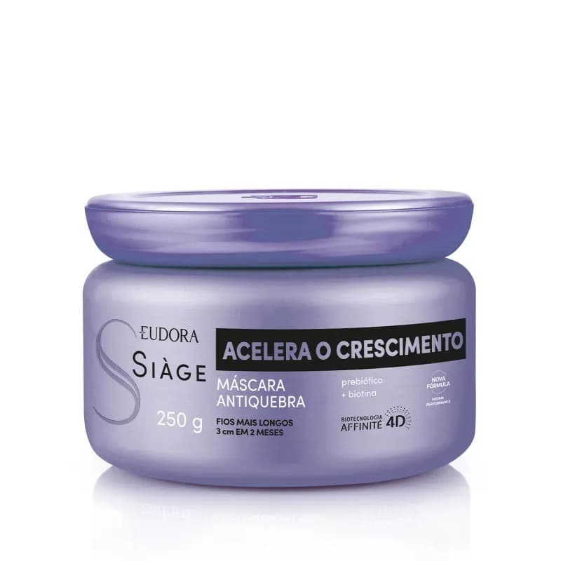 Máscara Capilar Acelera o Crescimento Siàge Eudora 250g