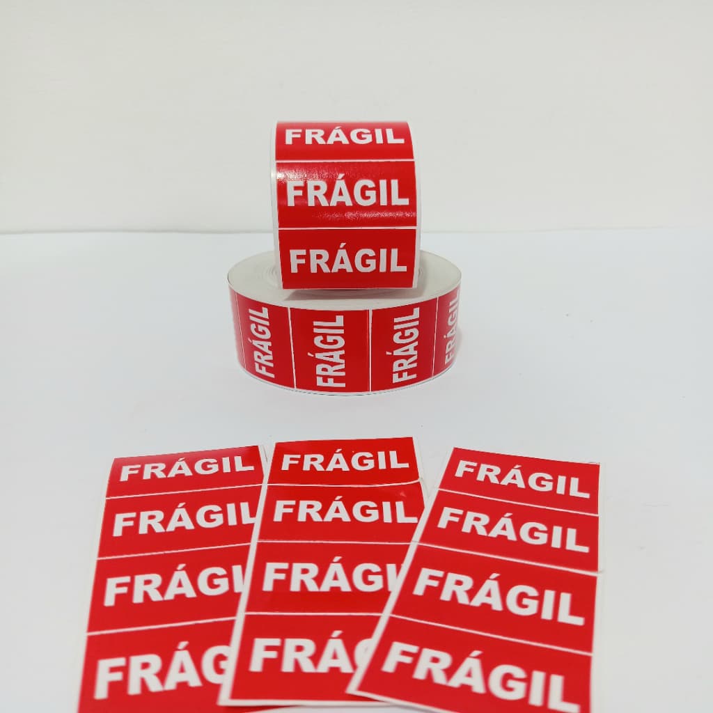 Rolo de Etiquetas “FRÁGIL” – Proteja Suas Embalagens com Facilidade
