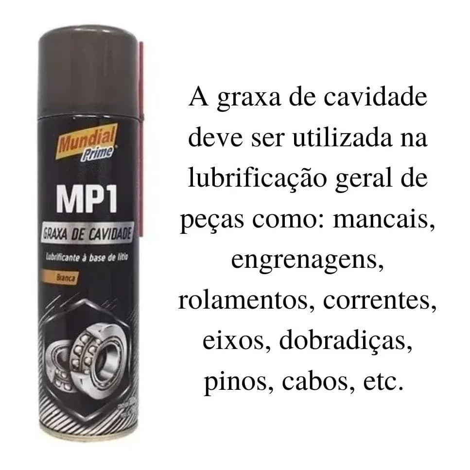 Graxa De Cavidade Spray Branca Lubrificante Peças Resistente