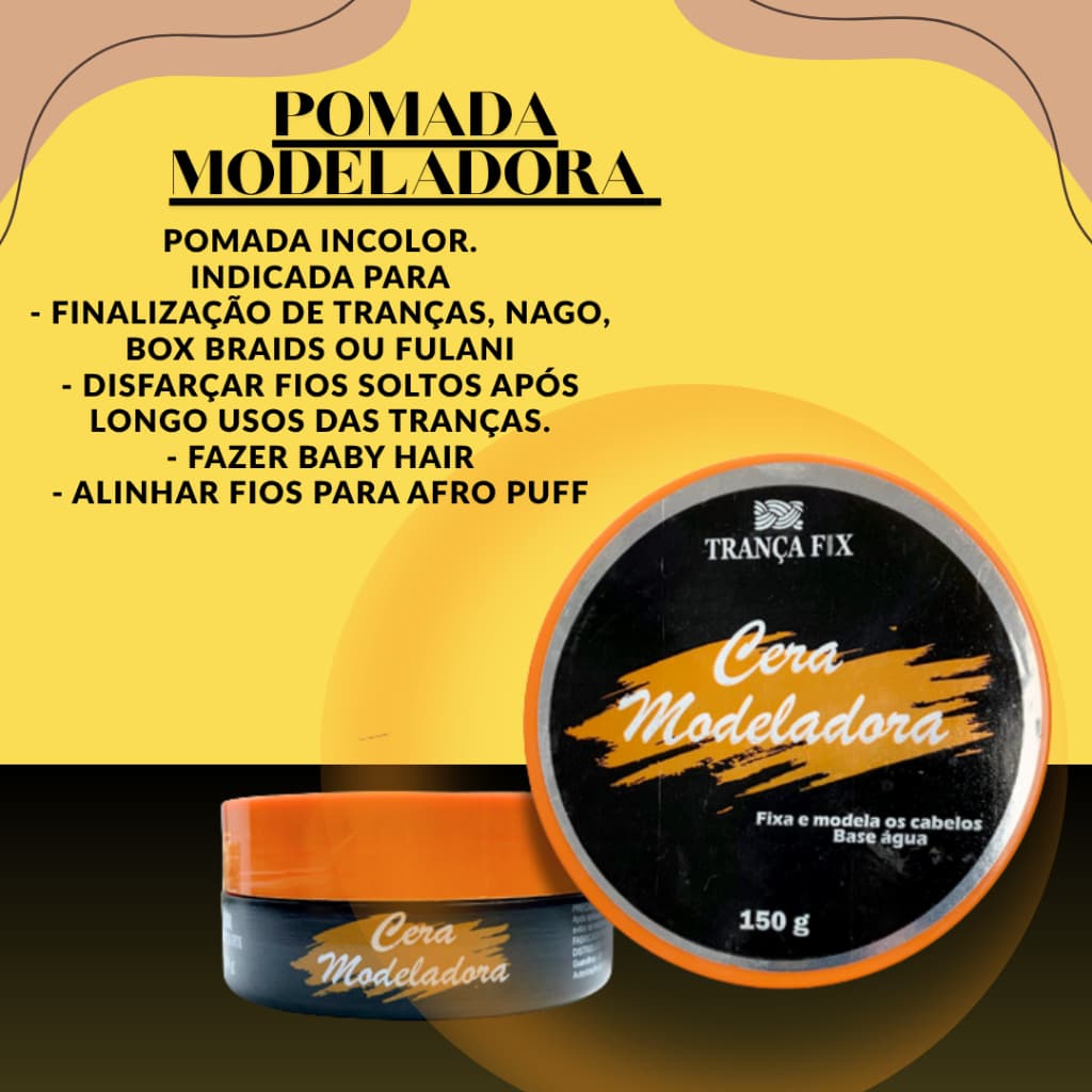 CERA MODELADORA PARA TRANÇAS E BABY HAIR!