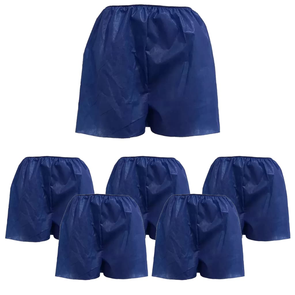 Short Descartável TNT Azul tamanho G - 100 unidades