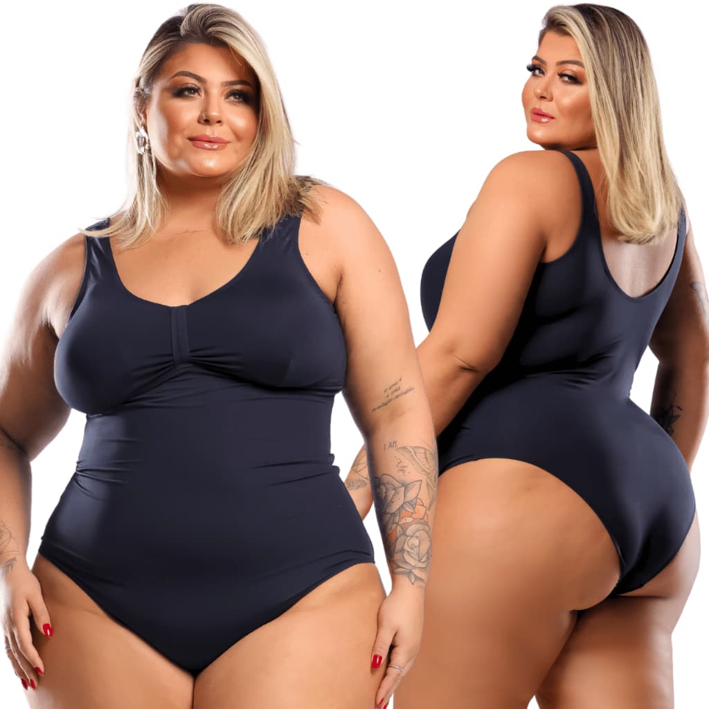 Maiô Plus Size Blogueirinha Moda Praia Extra G