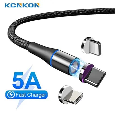 3 em 1 Cabo Magnético de Carregamento Rápido para Tipo-c, Micro USB e Ios