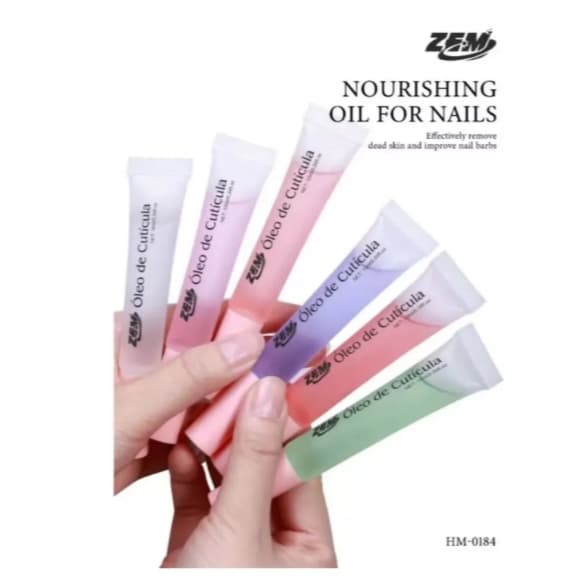 Óleo Cutícula Para Unhas 10ml Hidratante Aromas Frutas  Zem