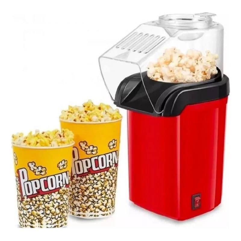 Pipoqueira Elétrica S/ Óleo Marca TOMATE MAZ-117A 1100W cor vermelha Pipoca saudável