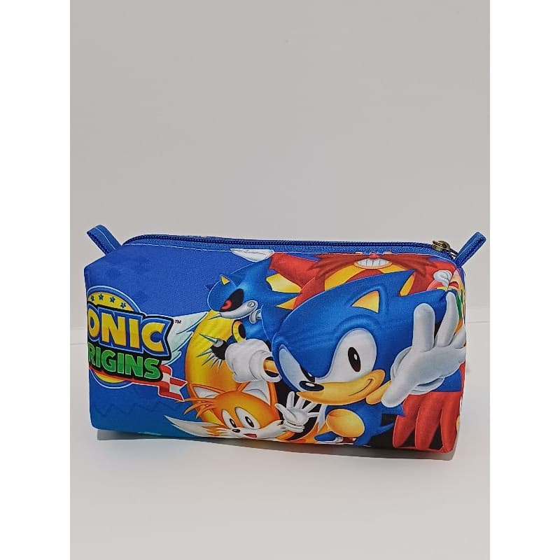 Necessaire Multiuso Estojo Lápis Canetas Maquiagens  Personagens Sonic