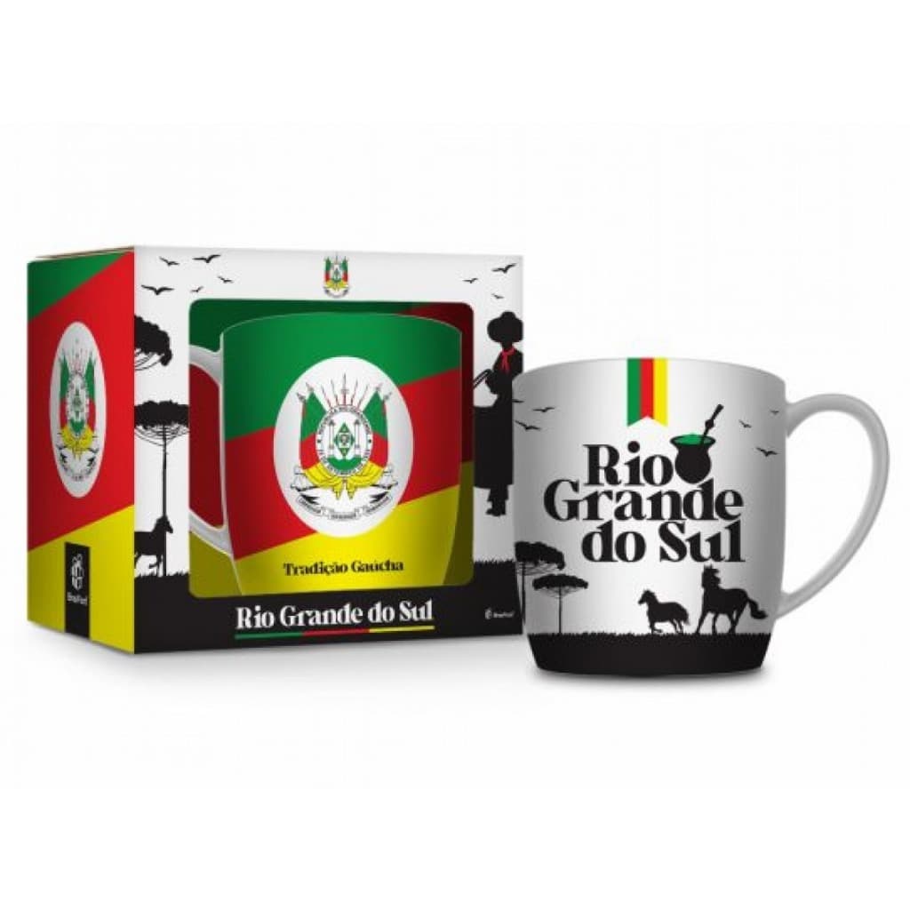 CANECA PORCELANA URBAN 300ML - RIO GRANDE DO SUL