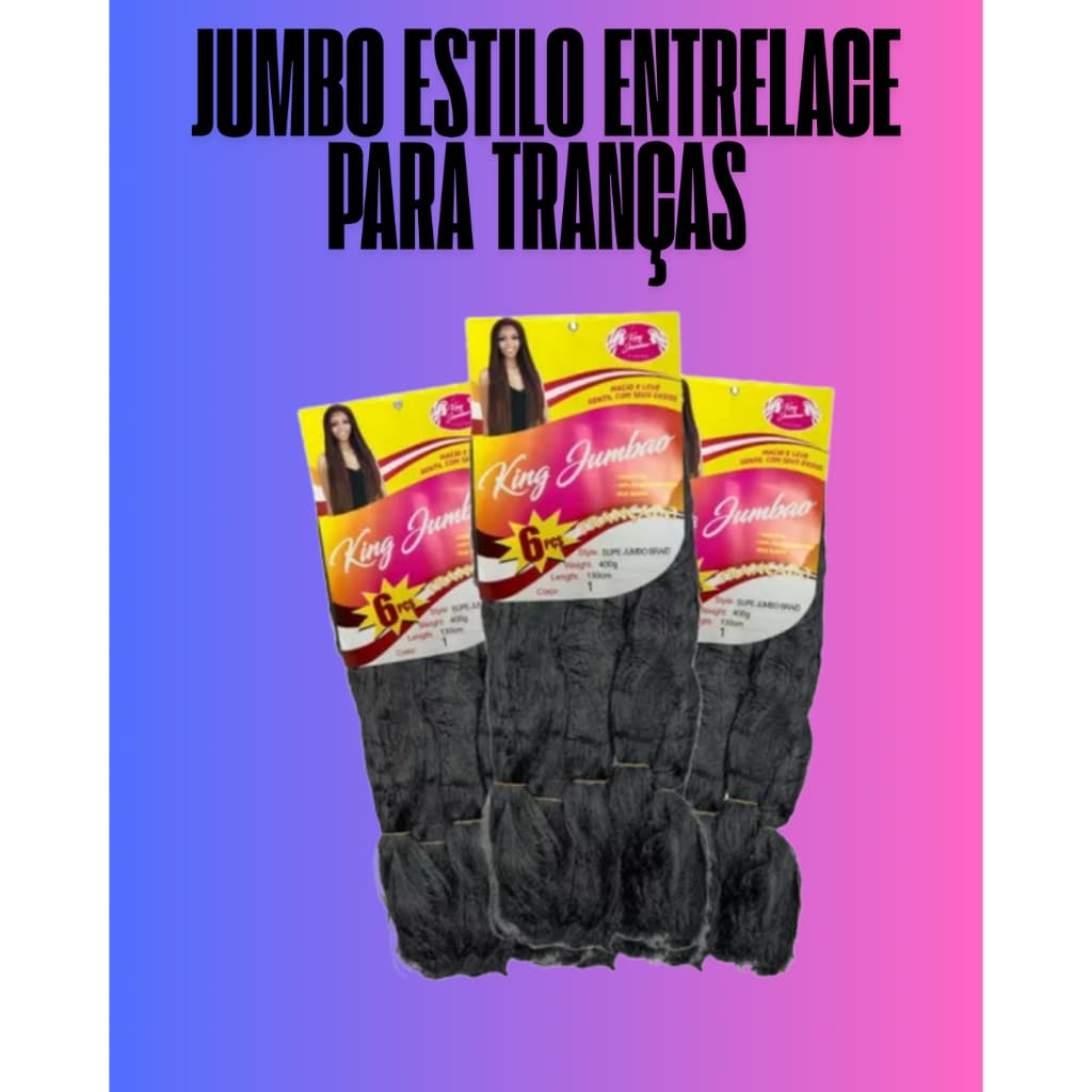 JUMBO PARA TRANÇAS, QUALIFICADO BOM ACABAMENTO!
