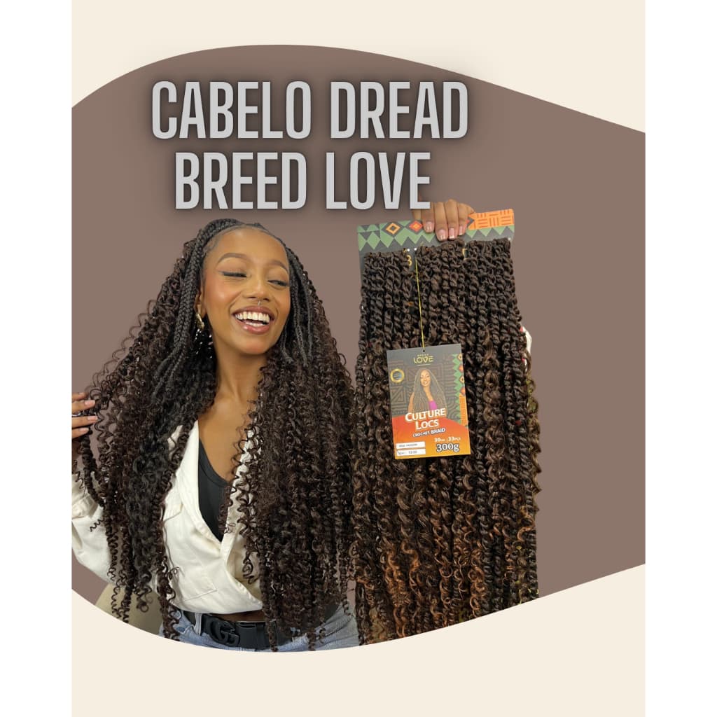 CULTURE LOCS Linha de Apliques Sintéticos para Crochet Braids