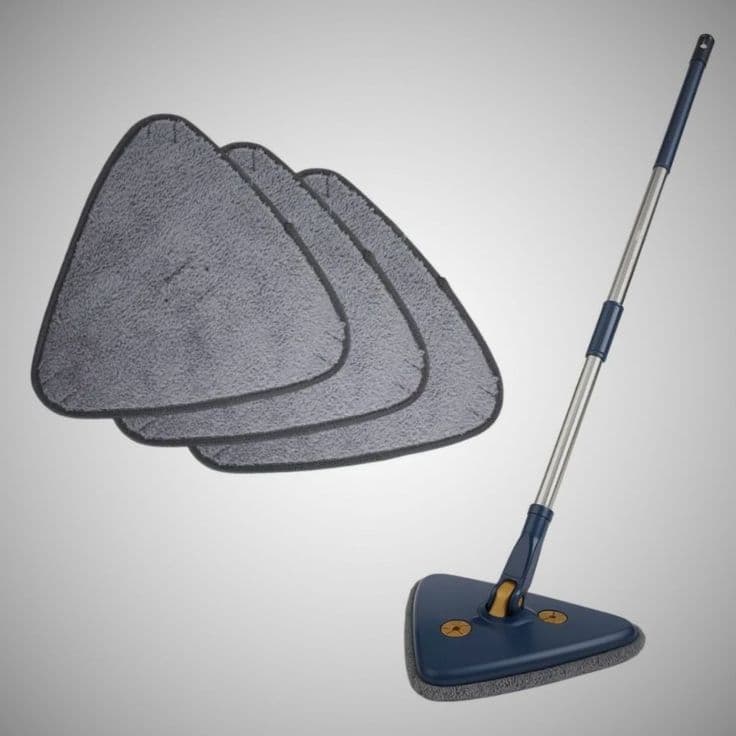 Refil de Microfibra para Mop Triângulo – Substituição Rápida