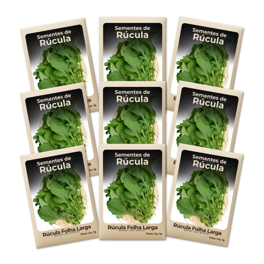 Rúcula Sementes Hortas Verticais Produção Garantida Cultivo Seguro Crescimento Constante Feltrin-Leve 9un