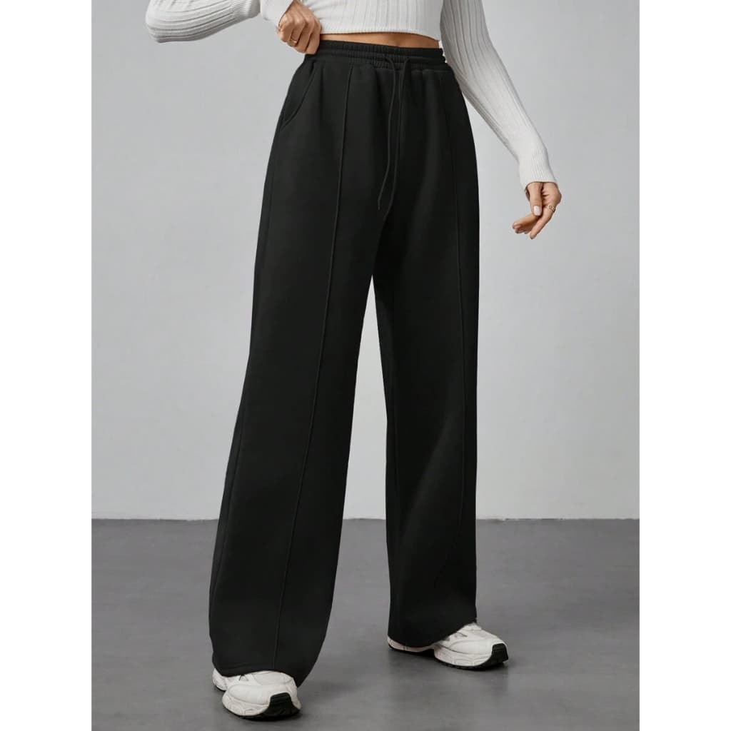 Calça Feminina Wideleg Moletinho Premium Lançamento 2025