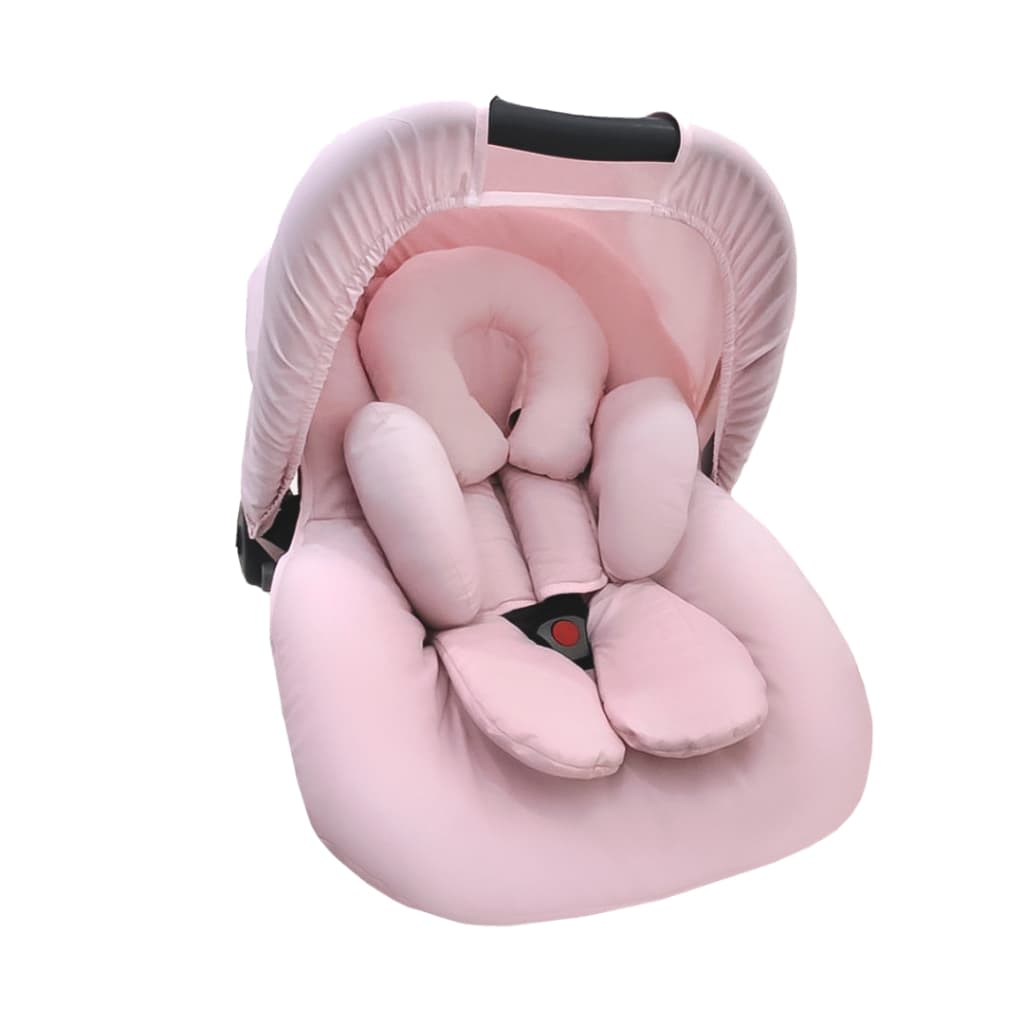Kit 5 peças, Capa para Bebê Conforto, Capota  Solar, Protetores de Cinto, Apoio de Corpo Anatômico