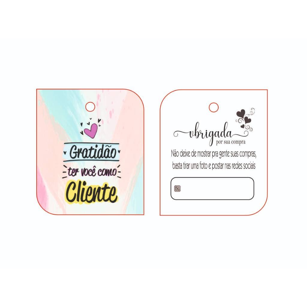 Mimo, Tag Brinde, formato bandeira pronta entrega