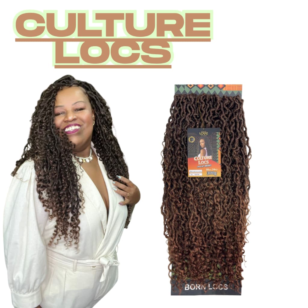 FIBRA ESTILOSA  CULTURE LOCS Linha de Apliques Sintéticos para Crochet Braids