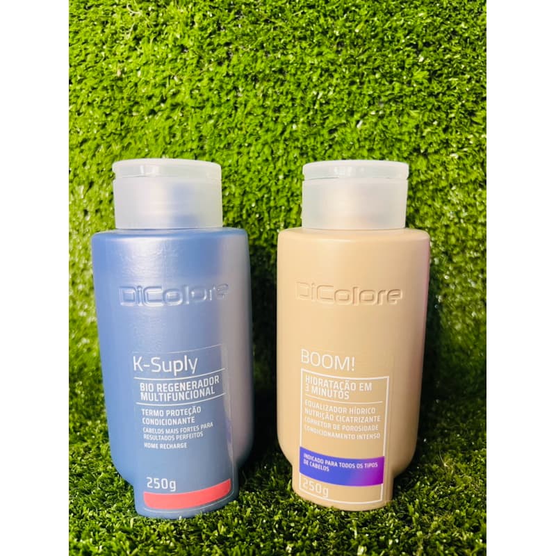 💥 Kit K-Supply + Boom Dicolore – Reconstrução + Hidratação Profunda 💥 ✨ Cabelos restaurados, fortes e com brilho ⭐️